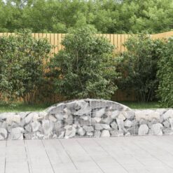 Obokane gabion košare 10 kosi 300x30x40/60 cm pocinkano železo