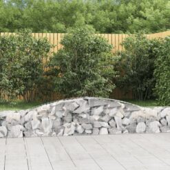 Obokane gabion košare 10 kosi 400x30x40/60 cm pocinkano železo