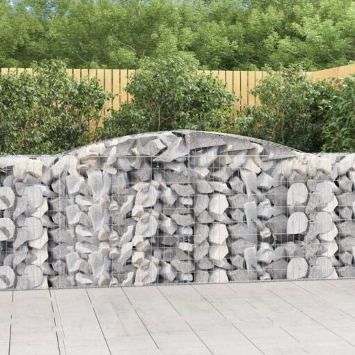 Obokane gabion košare 10 kosi 400x50x100/120cm pocinkano železo