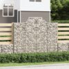 Obokane gabion košare 10kosi 200x50x160/180 cm pocinkano železo