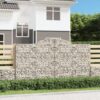 Obokane gabion košare 10kosi 300x50x160/180 cm pocinkano železo