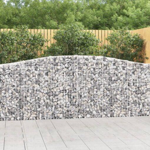 Obokane gabion košare 10kosi 400x30x100/120 cm pocinkano železo