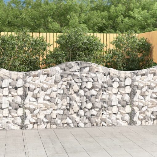 Obokane gabion košare 10kosov 200x30x100/120cm pocinkano železo