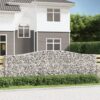 Obokane gabion košare 10kosov 400x30x120/140cm pocinkano železo