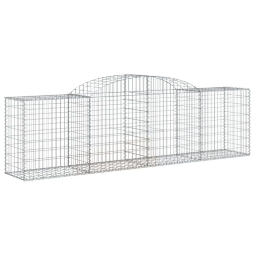 Obokane gabion košare 11 kosa 300x50x80/100 cm pocinkano železo - Image 3