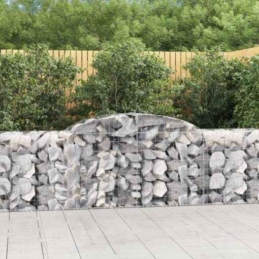 Obokane gabion košare 11 kosa 300x50x80/100 cm pocinkano železo