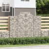 Obokane gabion košare 11kosi 200x50x160/180 cm pocinkano železo