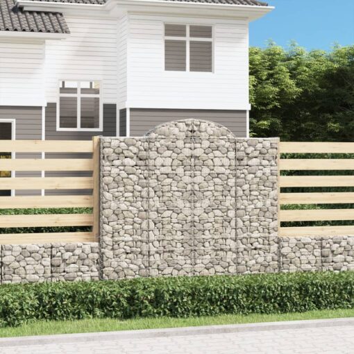 Obokane gabion košare 11kosi 200x50x180/200 cm pocinkano železo