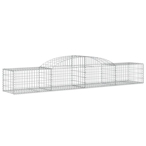 Obokane gabion košare 12 kosa 300x50x40/60 cm pocinkano železo - Image 3