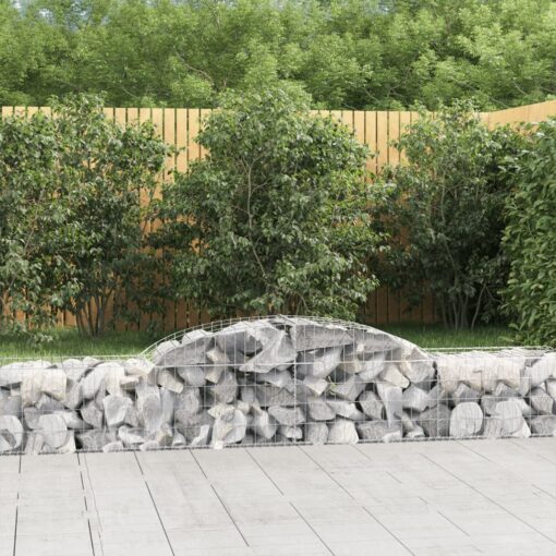 Obokane gabion košare 12 kosa 300x50x40/60 cm pocinkano železo