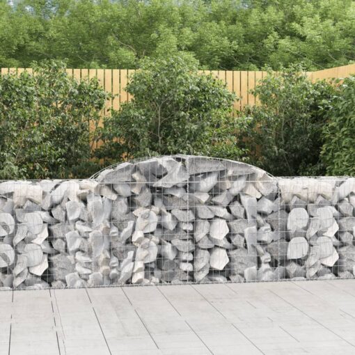 Obokane gabion košare 12 kosa 300x50x80/100 cm pocinkano železo