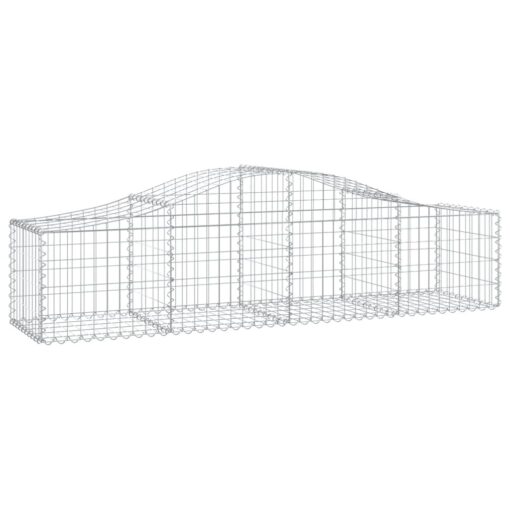 Obokane gabion košare 12 kosov 200x50x40/60 cm pocinkano železo - Image 3