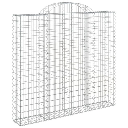 Obokane gabion košare 12kosa 200x50x180/200 cm pocinkano železo - Image 3