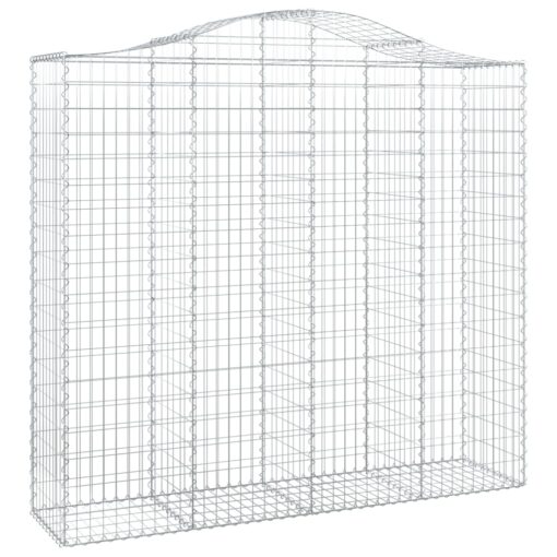 Obokane gabion košare 12kosa 200x50x180/200 cm pocinkano železo - Image 3