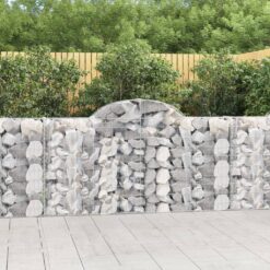 Obokane gabion košare 12kosov 200x30x100/120cm pocinkano železo