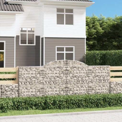 Obokane gabion košare 13 kosa 300x50x120/140cm pocinkano železo