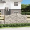 Obokane gabion košare 13 kosi 300x30x140/160cm pocinkano železo