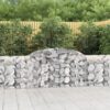 Obokane gabion košare 13 kosi 300x30x80/100 cm pocinkano železo