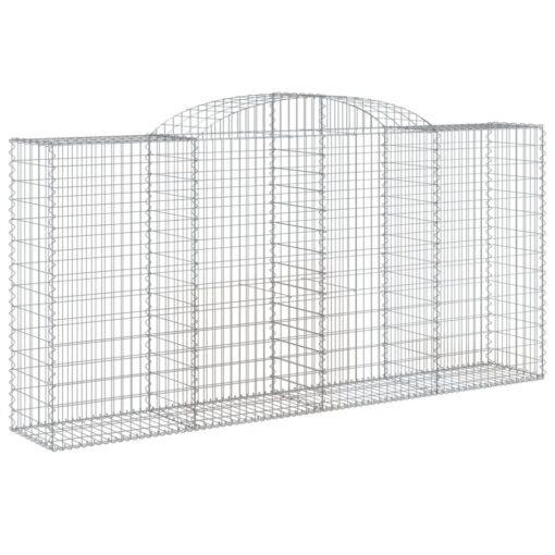 Obokane gabion košare 13 kosi 300x50x140/160cm pocinkano železo - Image 3