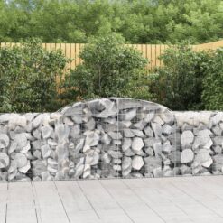 Obokane gabion košare 13 kosi 300x50x80/100 cm pocinkano železo