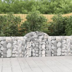 Obokane gabion košare 13 kosov 200x30x80/100 cm cinkano železo