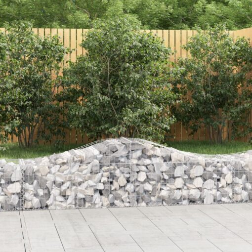 Obokane gabion košare 13 kosov 200x50x40/60 cm pocinkano železo