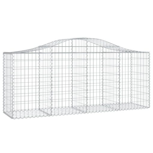 Obokane gabion košare 13 kosov 200x50x80/100 cm cinkano železo - Image 3