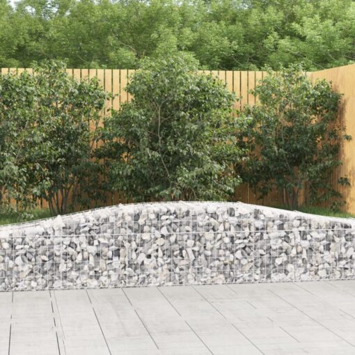 Obokane gabion košare 15 kosa 400x50x40/60 cm pocinkano železo