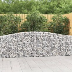 Obokane gabion košare 15 kosov 400x30x80/100 cm cinkano železo