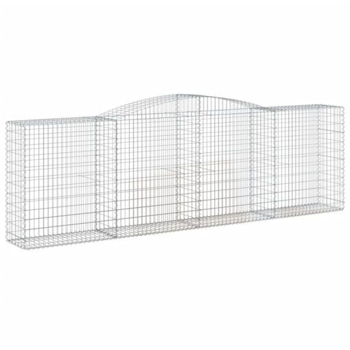 Obokane gabion košare 15 kosov 400x50x120/140cm cinkano železo - Image 3