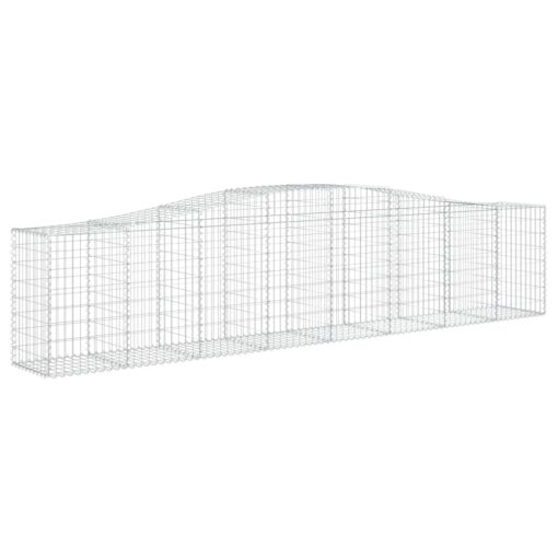 Obokane gabion košare 15 kosov 400x50x80/100 cm cinkano železo - Image 3