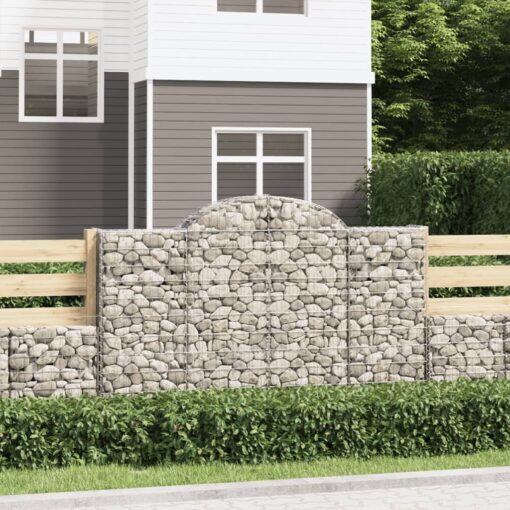 Obokane gabion košare 15kosov 200x50x120/140cm pocinkano železo