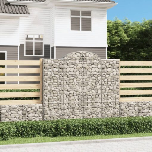 Obokane gabion košare 15kosov 200x50x180/200cm pocinkano železo