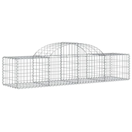 Obokane gabion košare 18 kosov 200x50x40/60 cm pocinkano železo - Image 3