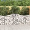 Obokane gabion košare 18 kosov 200x50x80/100 cm cinkano železo