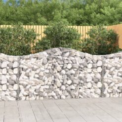 Obokane gabion košare 18kosov 200x30x100/120cm pocinkano železo