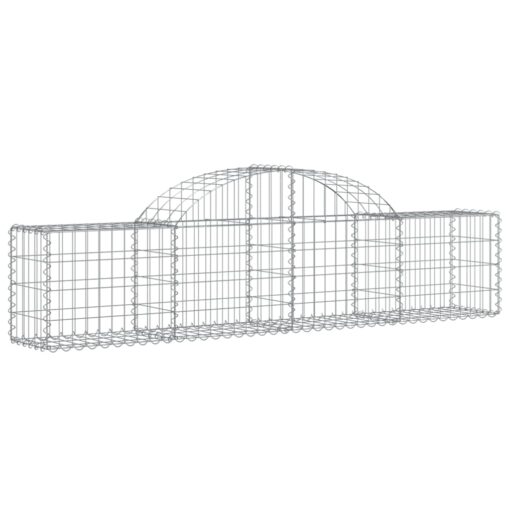 Obokane gabion košare 2 kosa 200x30x40/60 cm pocinkano železo - Image 3