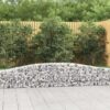 Obokane gabion košare 2 kosa 400x30x40/60 cm pocinkano železo