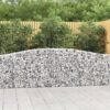 Obokane gabion košare 20 kosa 400x30x80/100 cm pocinkano železo