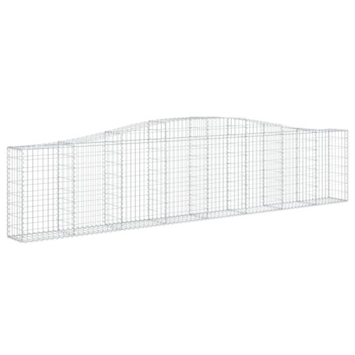 Obokane gabion košare 20 kosa 400x30x80/100 cm pocinkano železo - Image 3