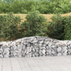 Obokane gabion košare 20 kosa 400x50x60/80 cm pocinkano železo