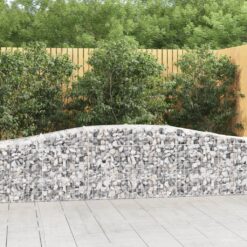 Obokane gabion košare 20 kosa 400x50x60/80 cm pocinkano železo