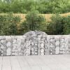 Obokane gabion košare 20 kosov 200x30x80/100 cm cinkano železo