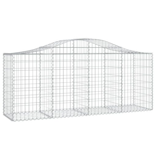 Obokane gabion košare 20 kosov 200x50x80/100 cm cinkano železo - Image 3