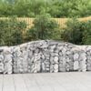 Obokane gabion košare 20 kosov 400x50x80/100 cm cinkano železo