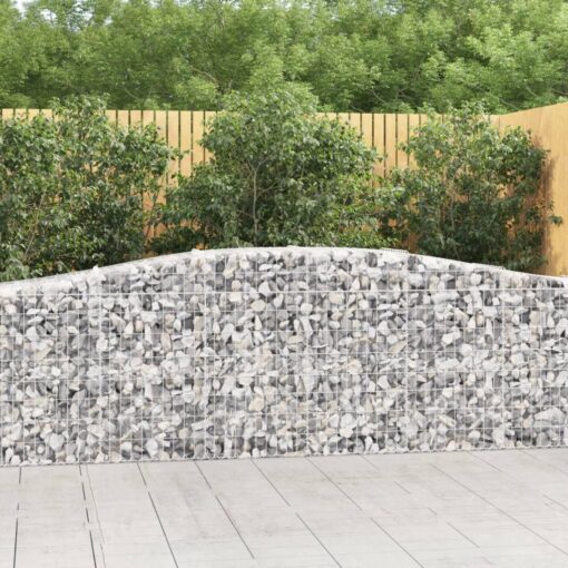 Obokane gabion košare 20 kosov 400x50x80/100 cm cinkano železo