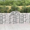 Obokane gabion košare 20kosov 200x30x100/120cm pocinkano železo