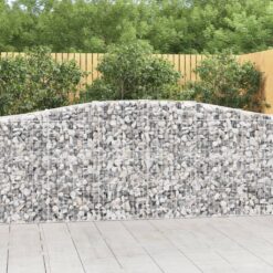 Obokane gabion košare 25 kosi 400x50x100/120cm pocinkano železo