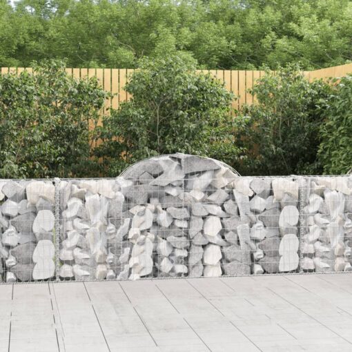 Obokane gabion košare 25 kosov 200x30x80/100 cm cinkano železo