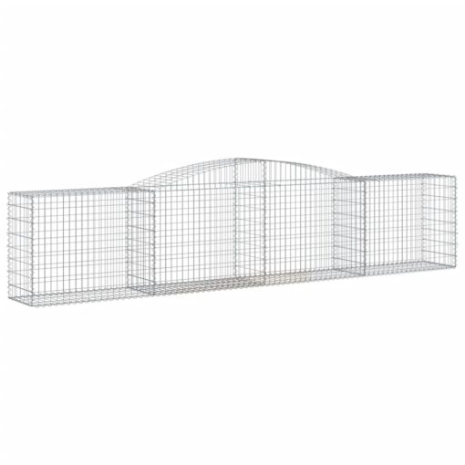 Obokane gabion košare 25 kosov 400x50x80/100 cm cinkano železo - Image 3